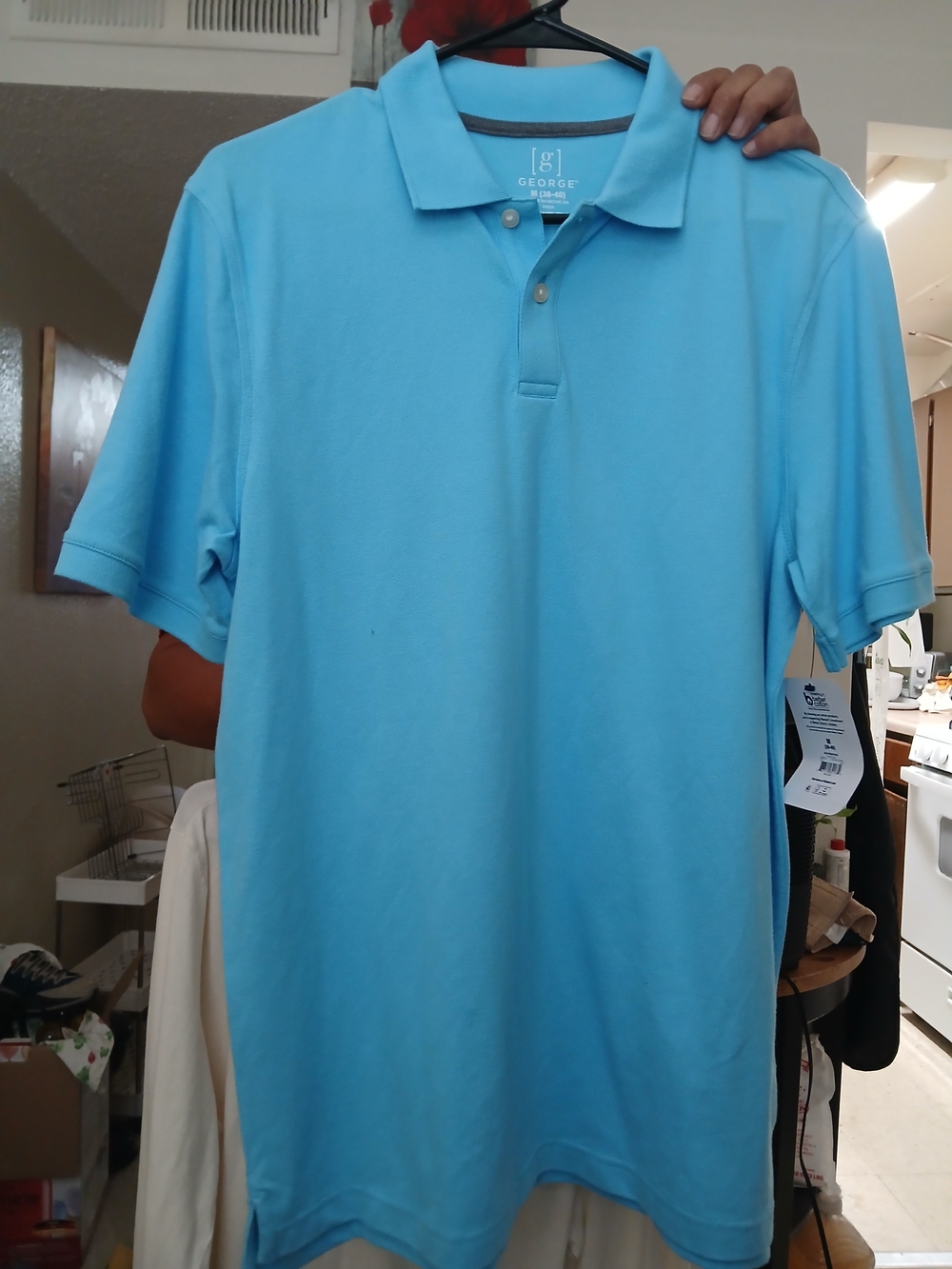 George Men’s Aqua Blue Polo Shirt